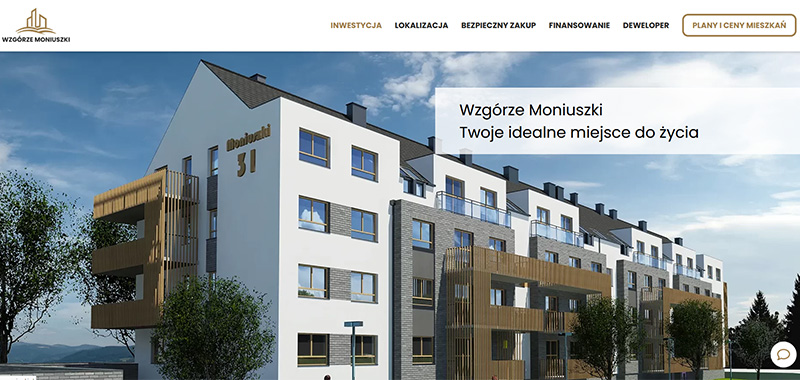 Realizacja - PBF Inwestycje  - strona www